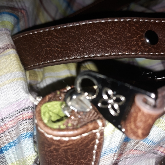 Plaid fabric Relic Tote - Picture 4 of 9